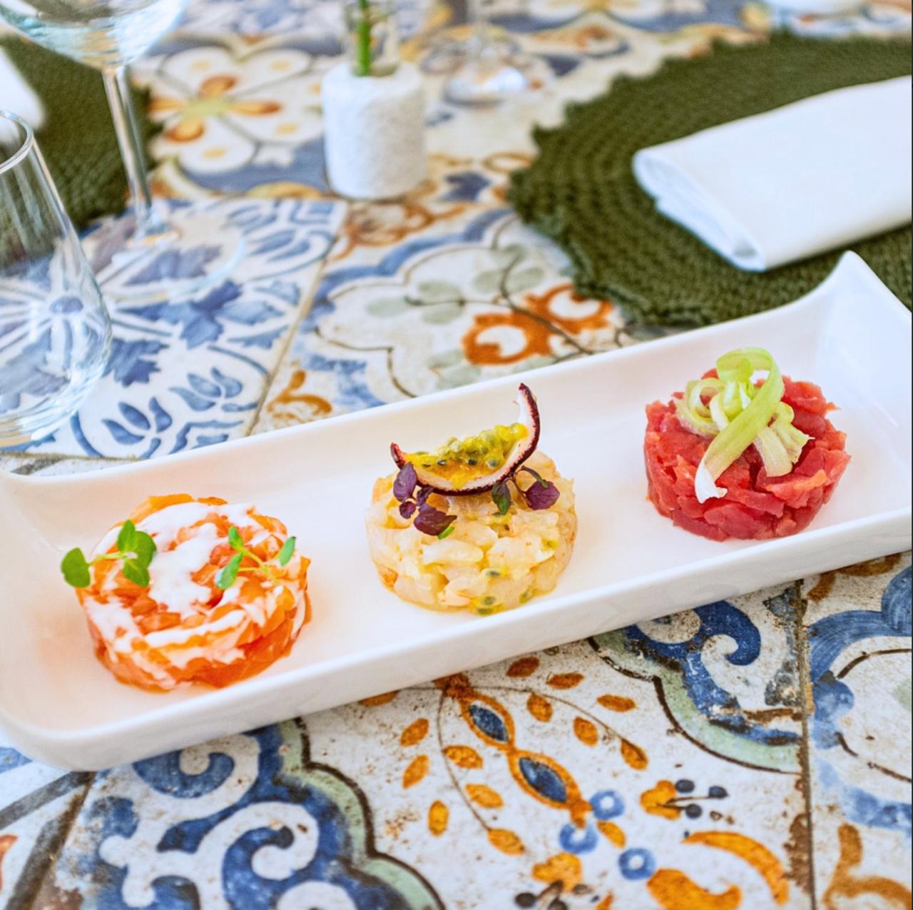 Trio di tartare aromatizzata